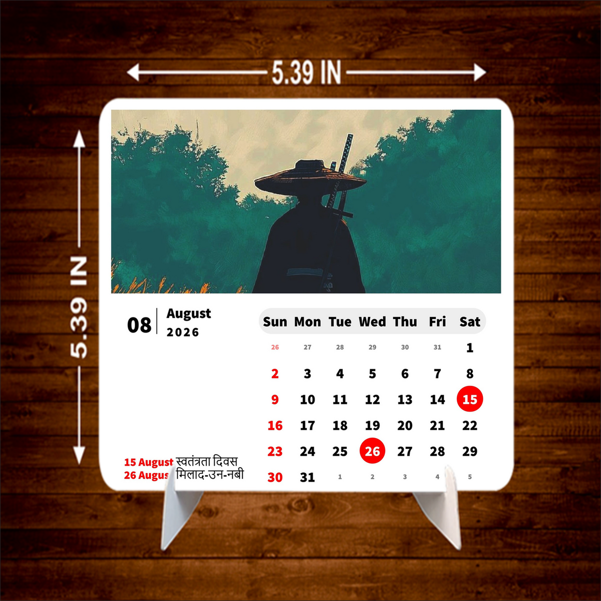 Legend Samurai Premium Table Desk Calendar