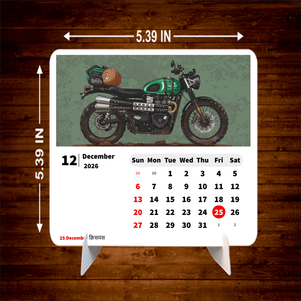 Limitless DREAM BIKE Premium Table Desk Calendar