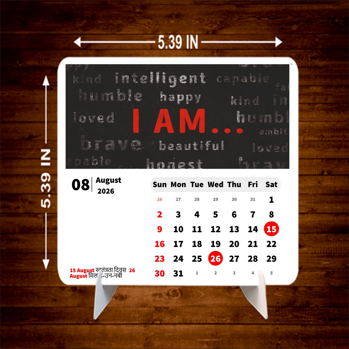 Motivational Quotes for Success Premium Table Desk Calendar