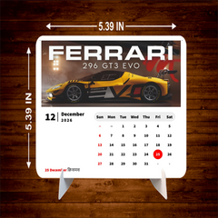 Luxury Car Premium Table Desk Calendar