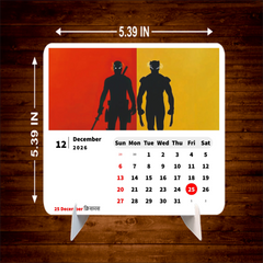 SUPER VILLAIN Premium Table Desk Calendar