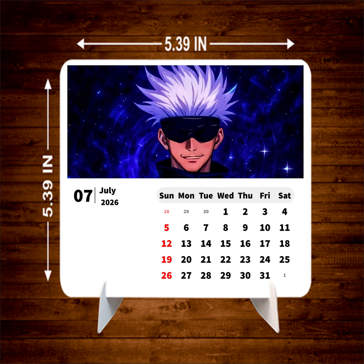 Satoru Gojo Premium Table Desk Calendar