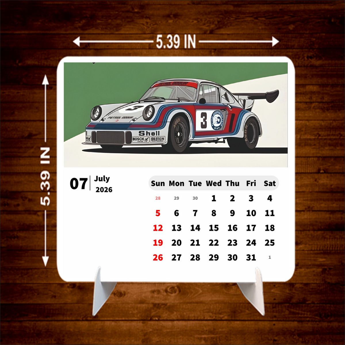 Shelby Mustang Premium Table Desk Calendar
