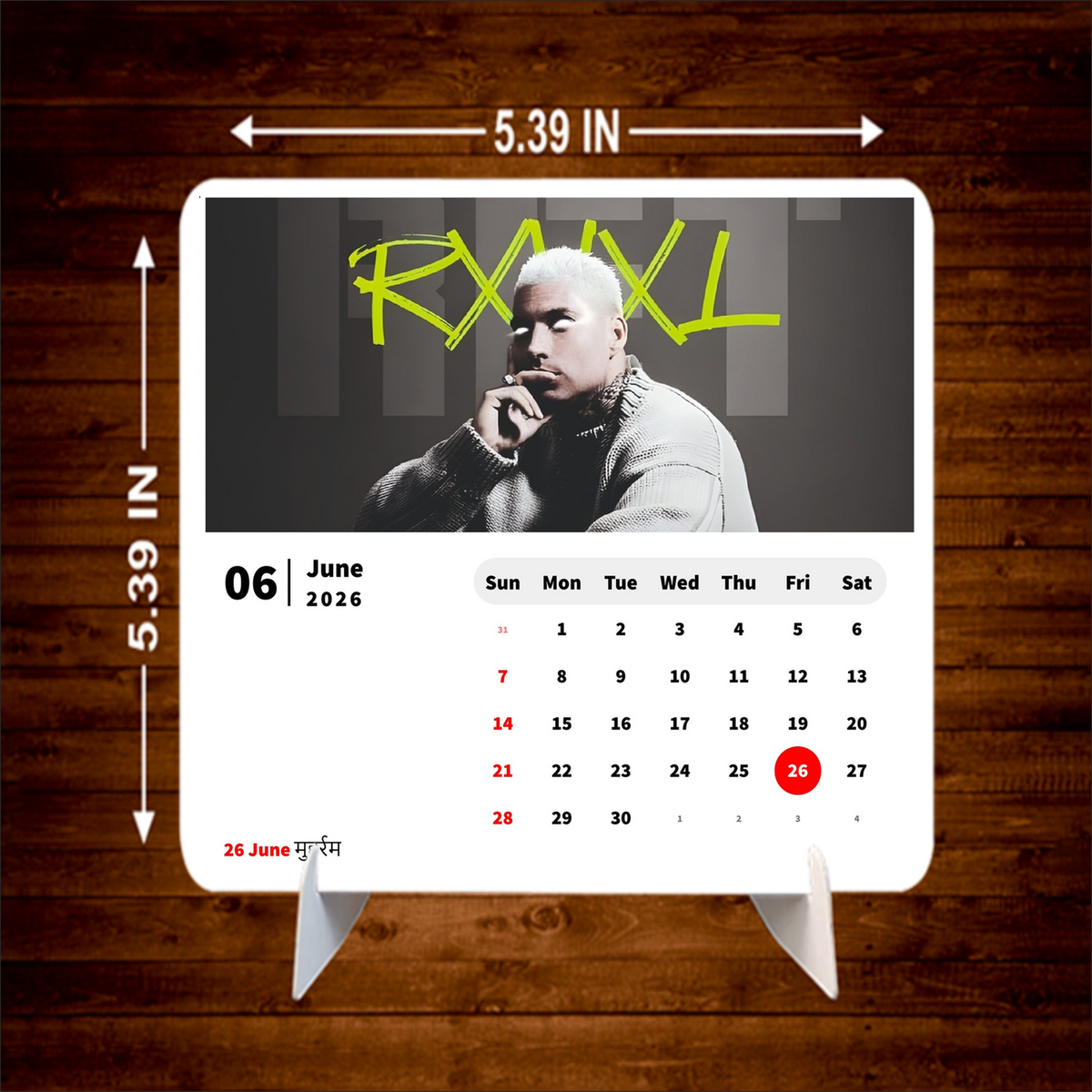 WORLD Singers Premium Table Desk Calendar