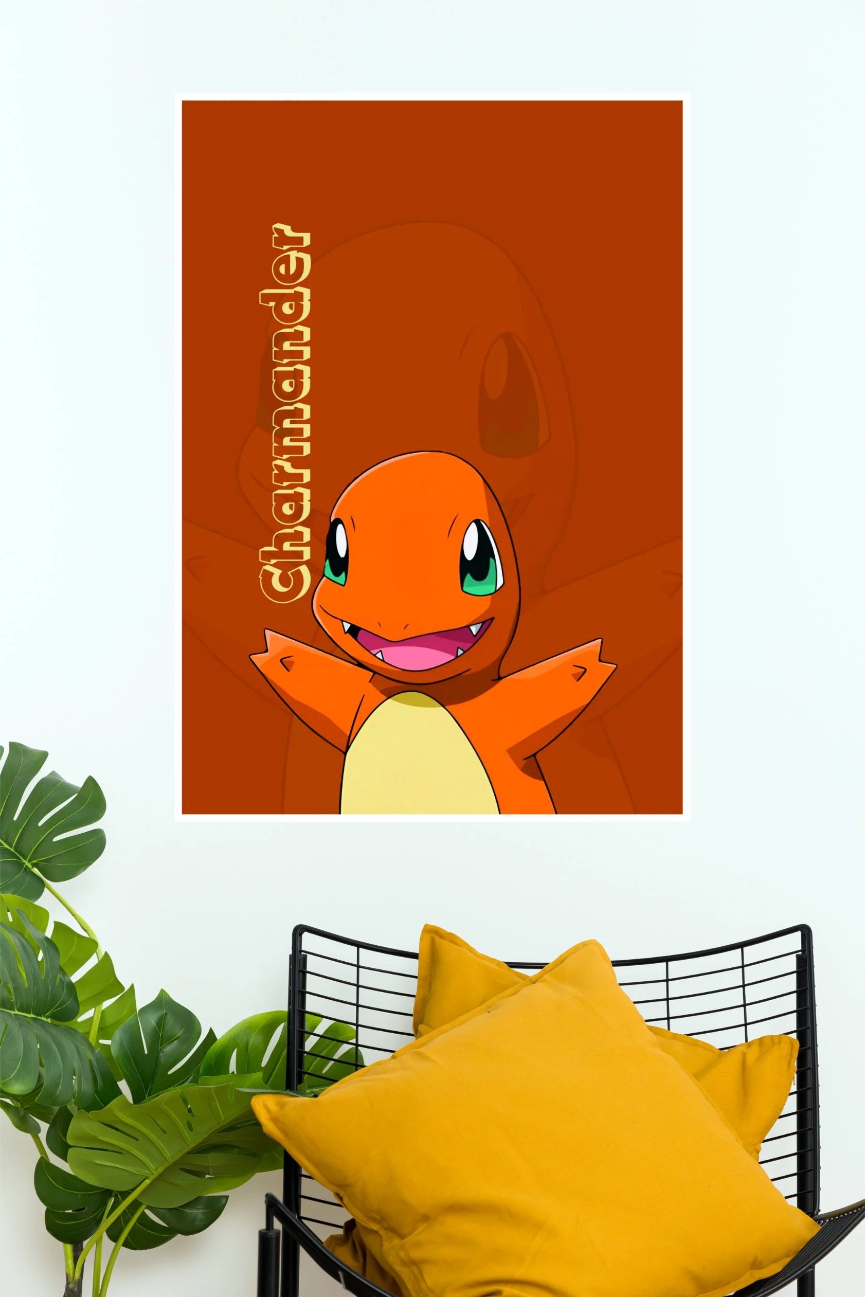 Charmander Cute Pokémon Wall Poster | Anime Room Decor – The Poster Valley
