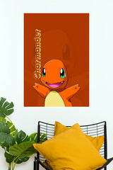Charmander Cute Fire Pokémon Wall Poster (Anime Posters)