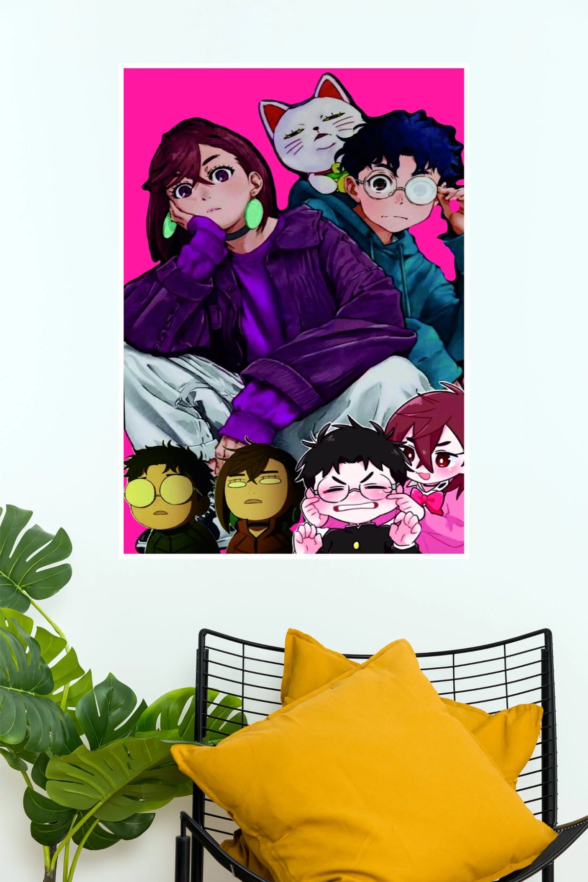 Dandadan Momo Ayase and Okarun Anime Vibes Wall Poster (Anime Posters)