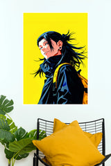 Suguru Geto Rebel in Yellow Anime Wall Poster  (Anime Posters)