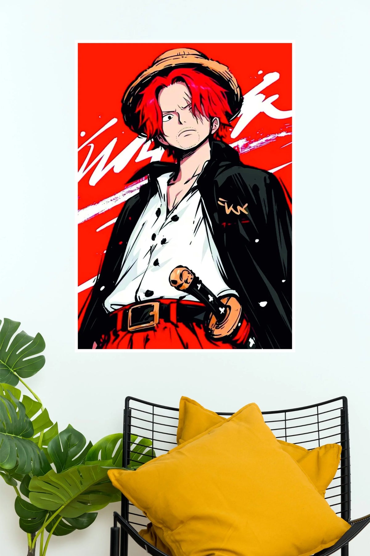 Red-Haired Shanks Pirate Emperor Wall Poster (Anime Posters)