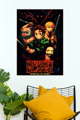 Demon Slayer Rise of the Demon Warriors Wall Poster  (Anime Posters)