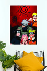 Naruto Team Seven Friendship Legacy Wall Poster (Anime Posters)