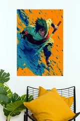 Sasuke Uchiha Shadow Blade Naruto Anime Wall Poster (Anime Posters)