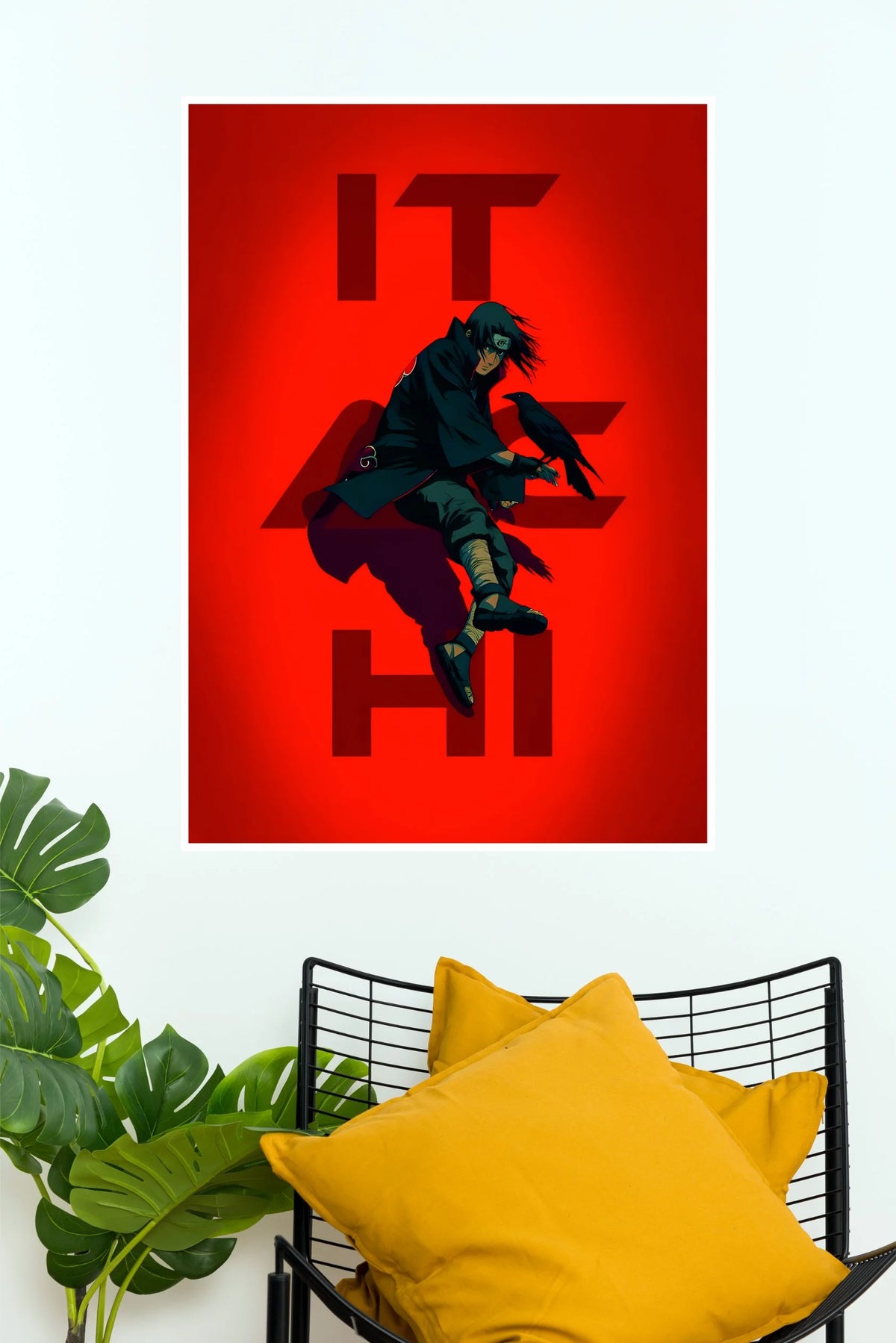Itachi Uchiha Crimson Shadow Naruto Anime Wall Poster (Anime Posters)