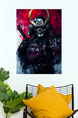 Shadow of Death Skull Samurai Warrior Wall Poster (Anime Posters)