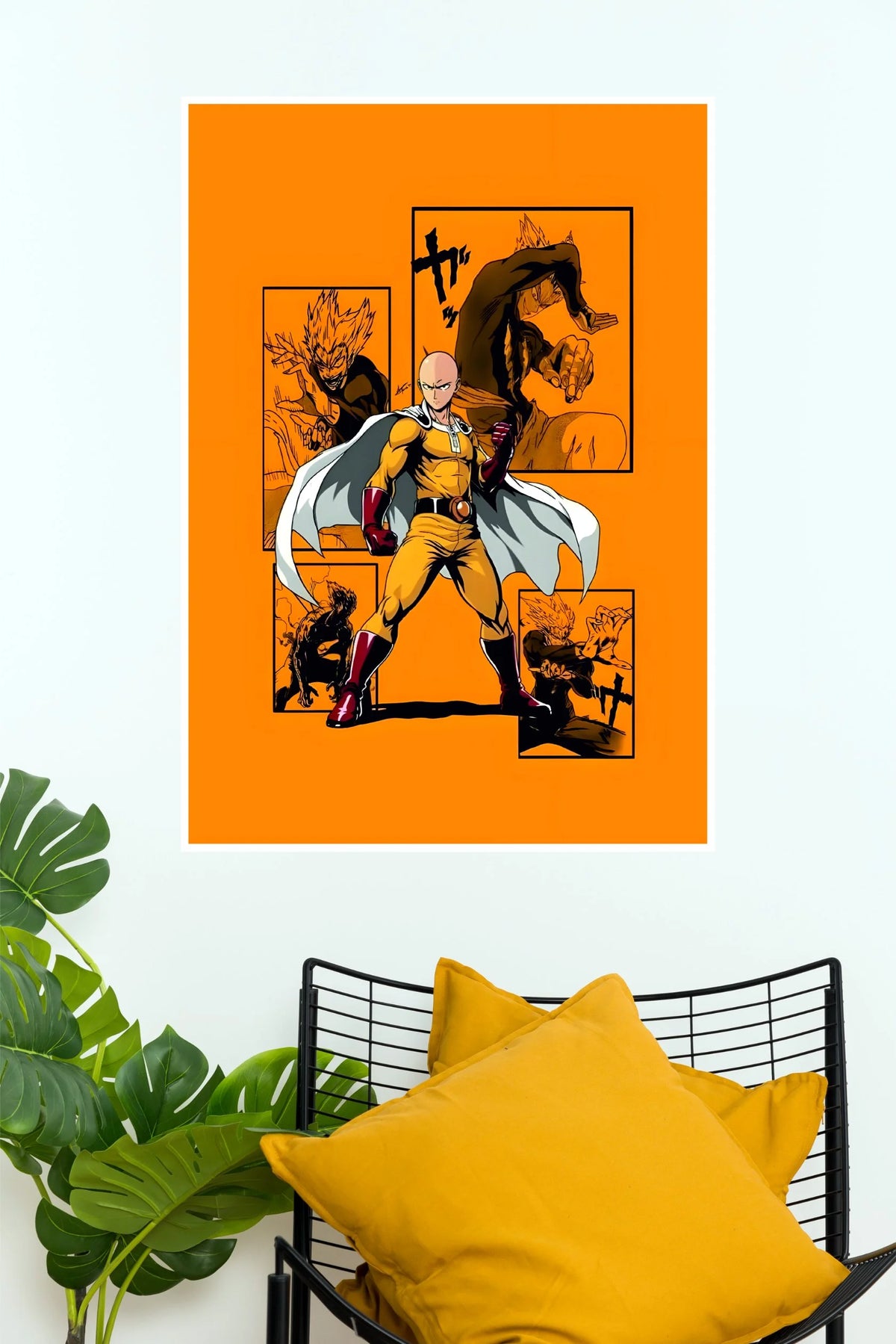 Saitama One Punch Man Hero Power Wall Poster  (Anime Posters)