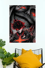 Sung Jinwoo Red Eclipse Shadow Monarch Wall Poster   (Anime Posters)