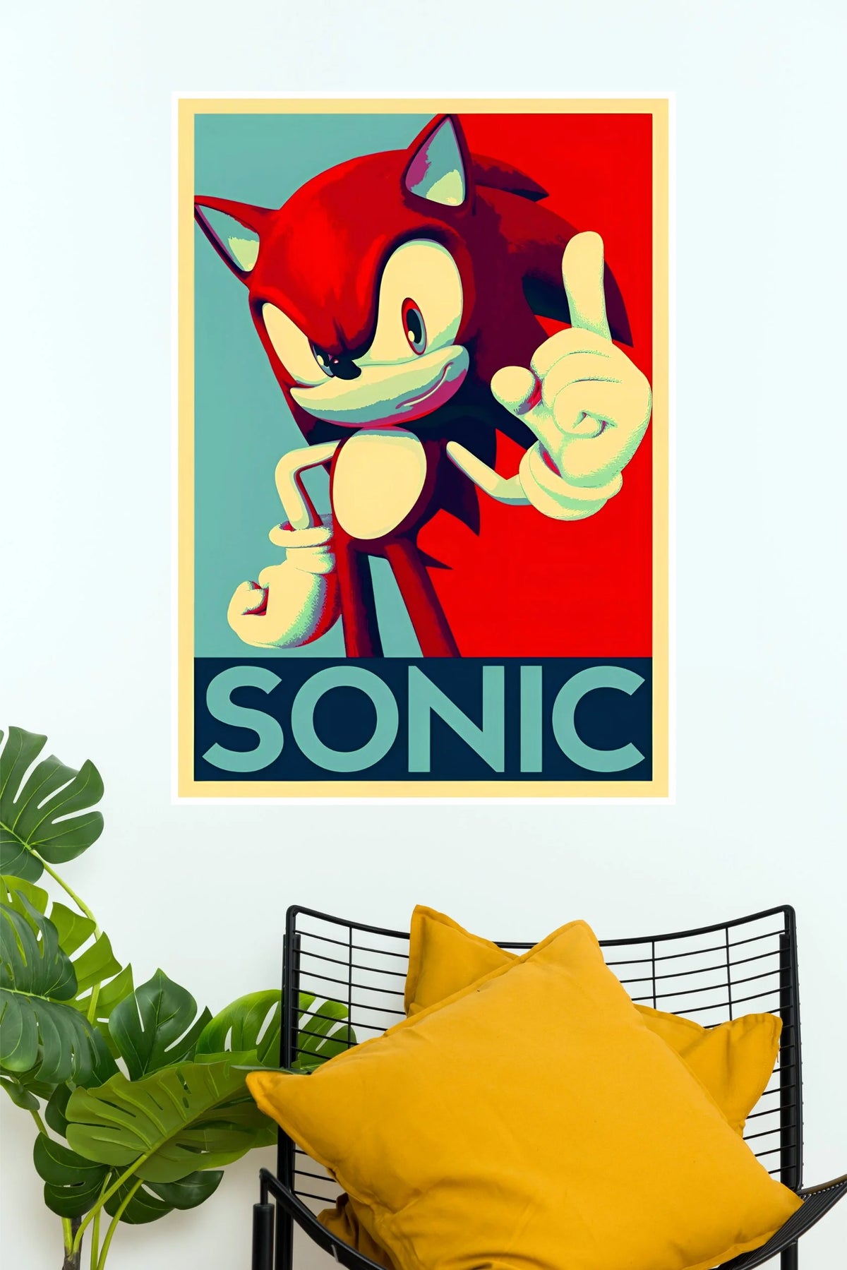 Sonic The Hedgehog Retro Pop Style Wall Poster (Anime Posters)