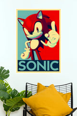 Sonic The Hedgehog Retro Pop Style Wall Poster (Anime Posters)
