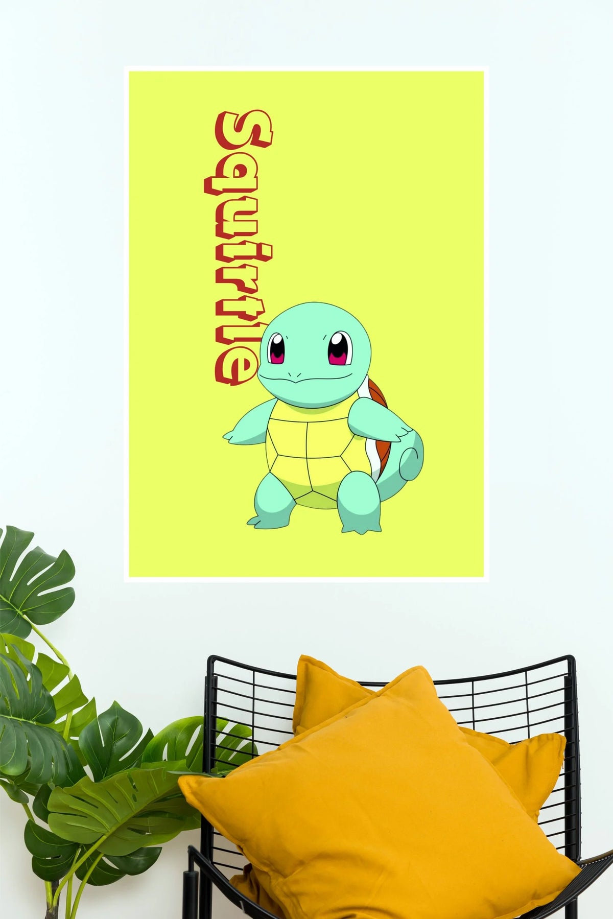 Squirtle Pokemon Cute Cartoon Wall Poster  (Anime Posters)