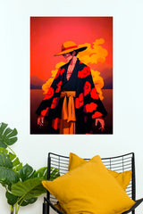 Monkey D Luffy Akatsuki Sunset Warrior Wall Poster (Anime Posters)
