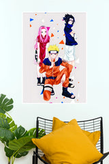Naruto Team Seven Legendary Ninja Squad Wall Poster  (Anime Posters)