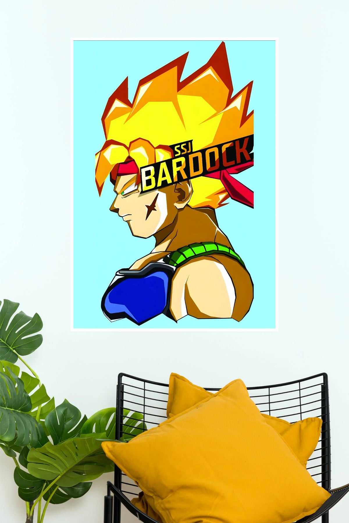 Bardock Super Saiyan Warrior Golden Edition Wall Poster  (Anime Posters)
