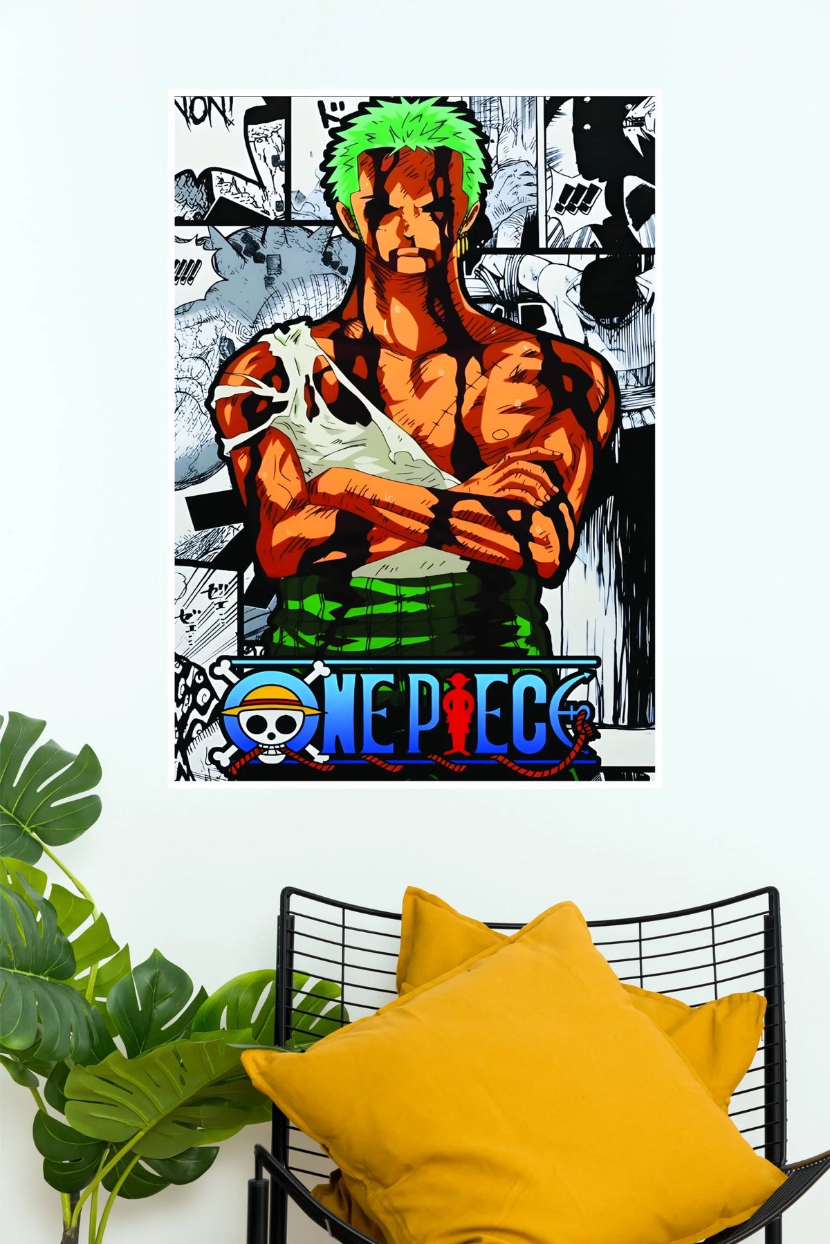 Roronoa Zoro Demon Swordsman Manga Edition Wall Poster  (Anime Posters)