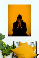 Suguru Geto Silent Prayer Golden Shadow Wall Poster  (Anime Posters)