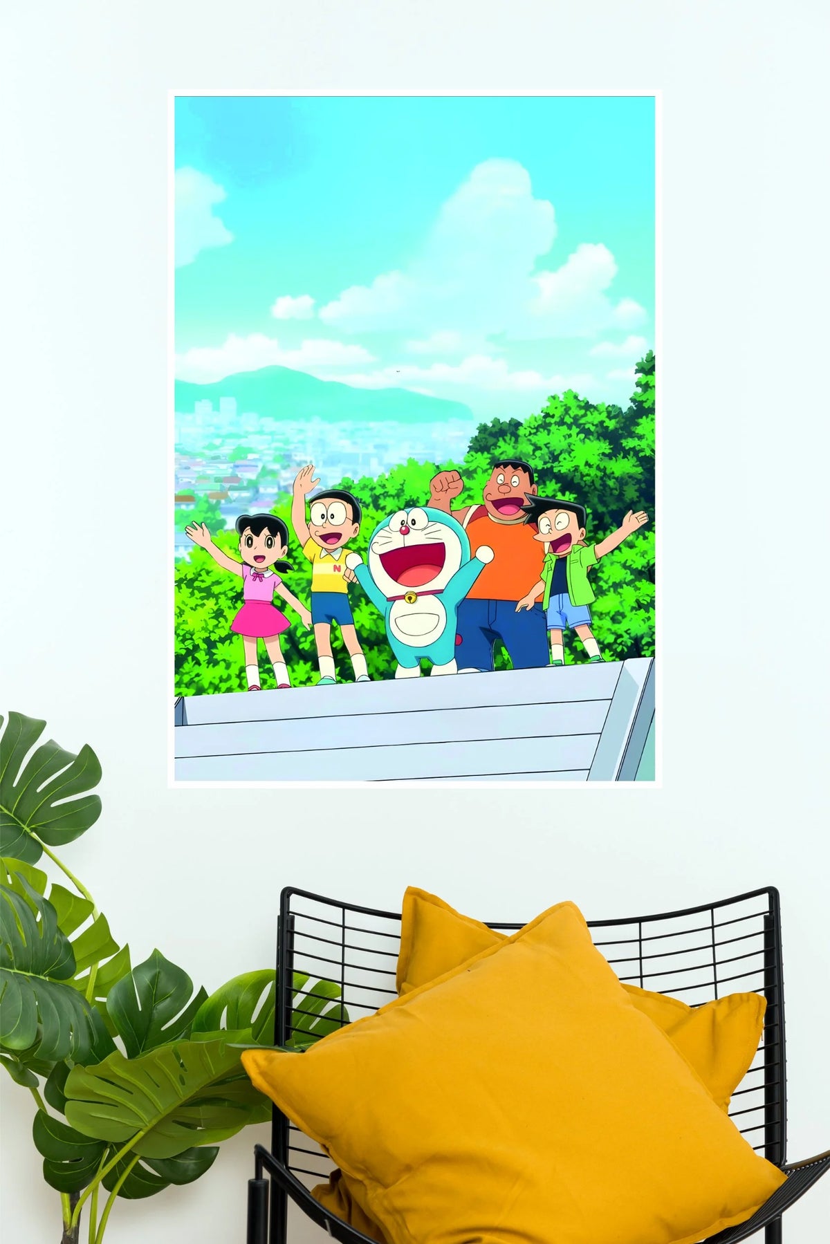 Doraemon Friendship Adventure Cartoon Wall Poster  (Anime Posters)