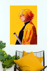 Zenitsu Agatsuma Thunder Within Anime Wall Poster (Anime Posters)