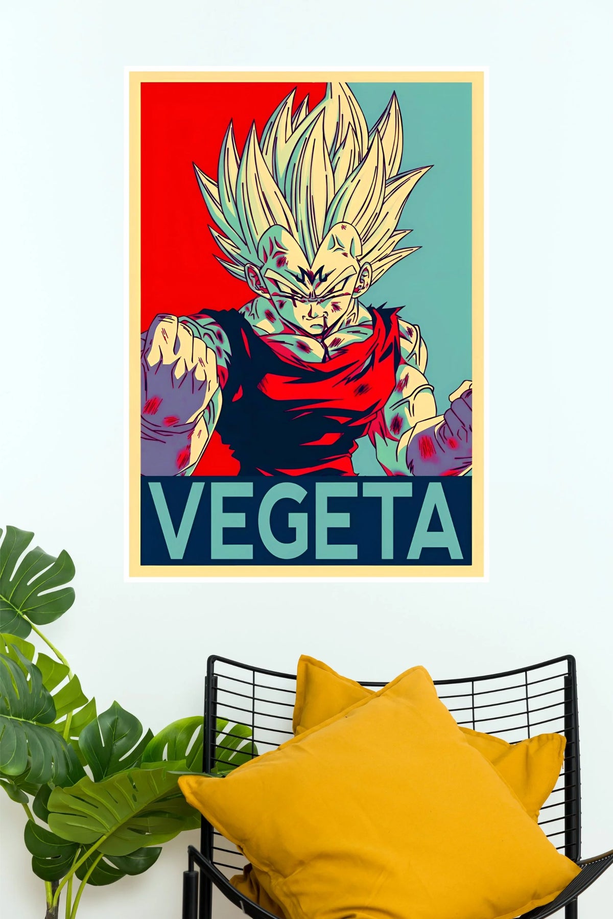 Vegeta Super Saiyan Warrior Power Dragon Ball Wall Poster (Anime Posters)