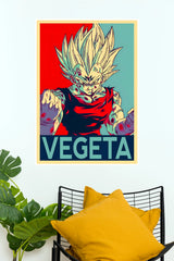 Vegeta Super Saiyan Warrior Power Dragon Ball Wall Poster (Anime Posters)