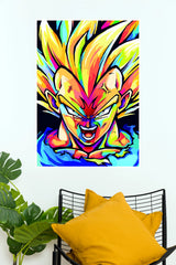 Vegeta Super Saiyan Color Burst Wall Poster  (Anime Posters)