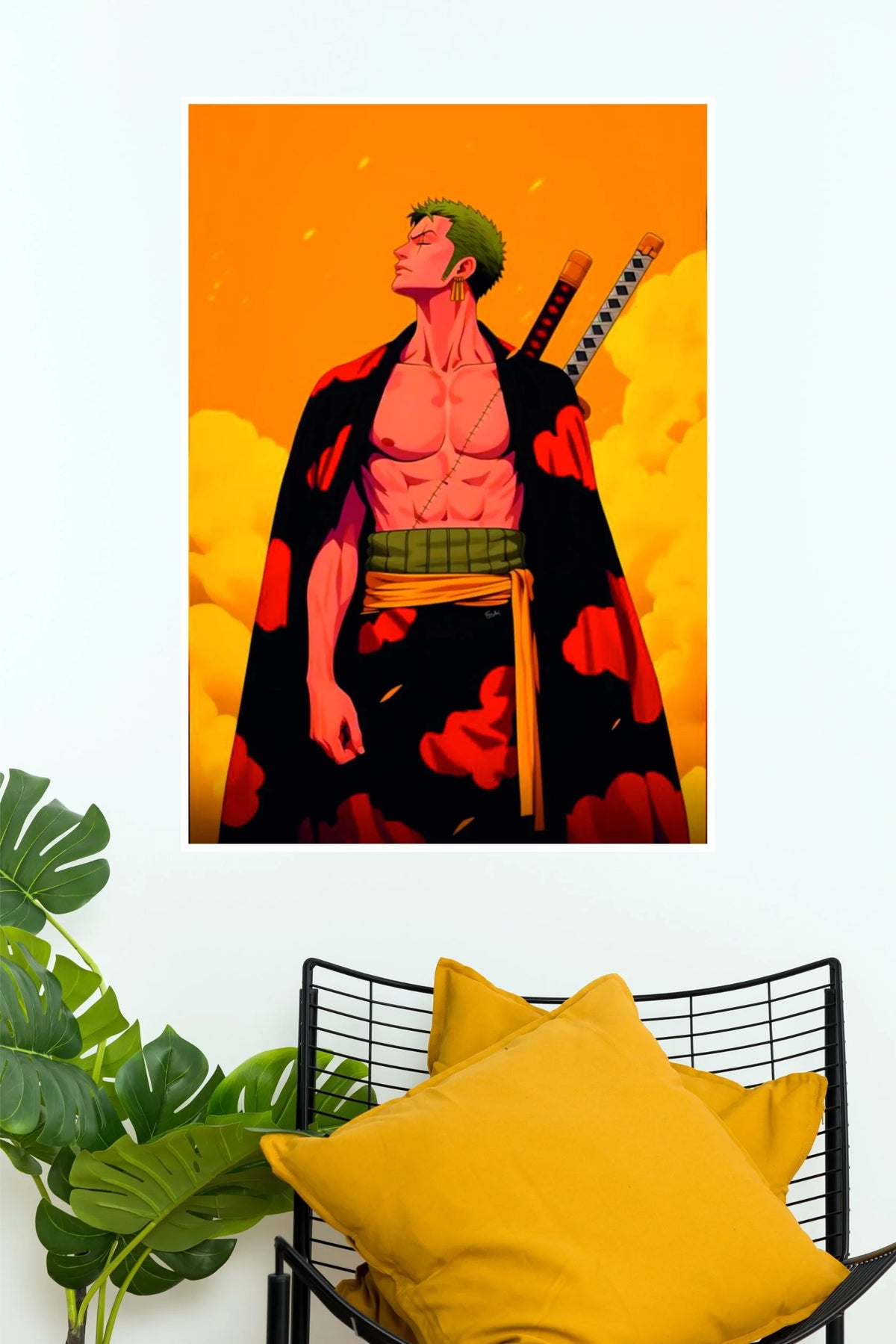 Roronoa Zoro Wano Samurai Warrior Wall Poster  (Anime Posters)