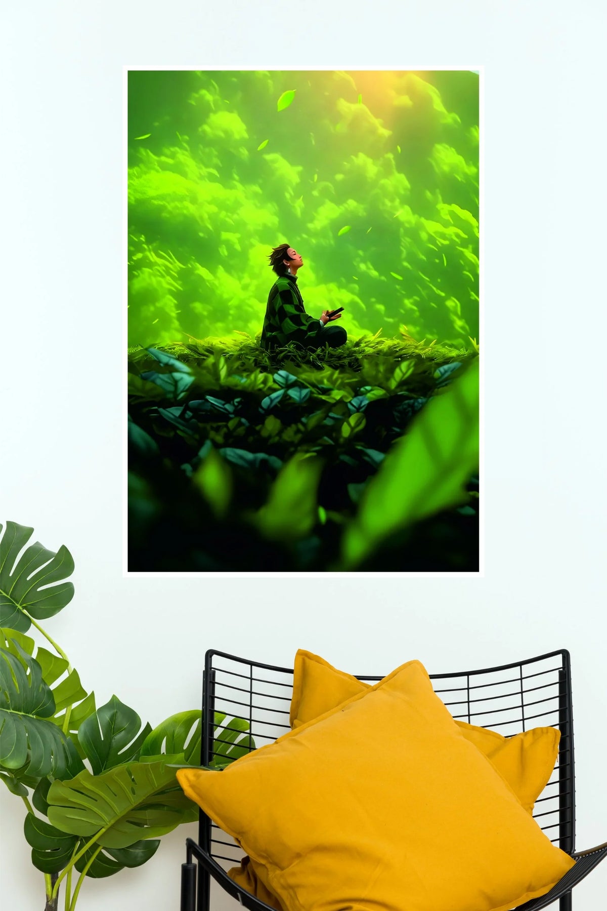 Tanjiro Kamado Whispers of Nature Anime Wall Poster  (Anime Posters)