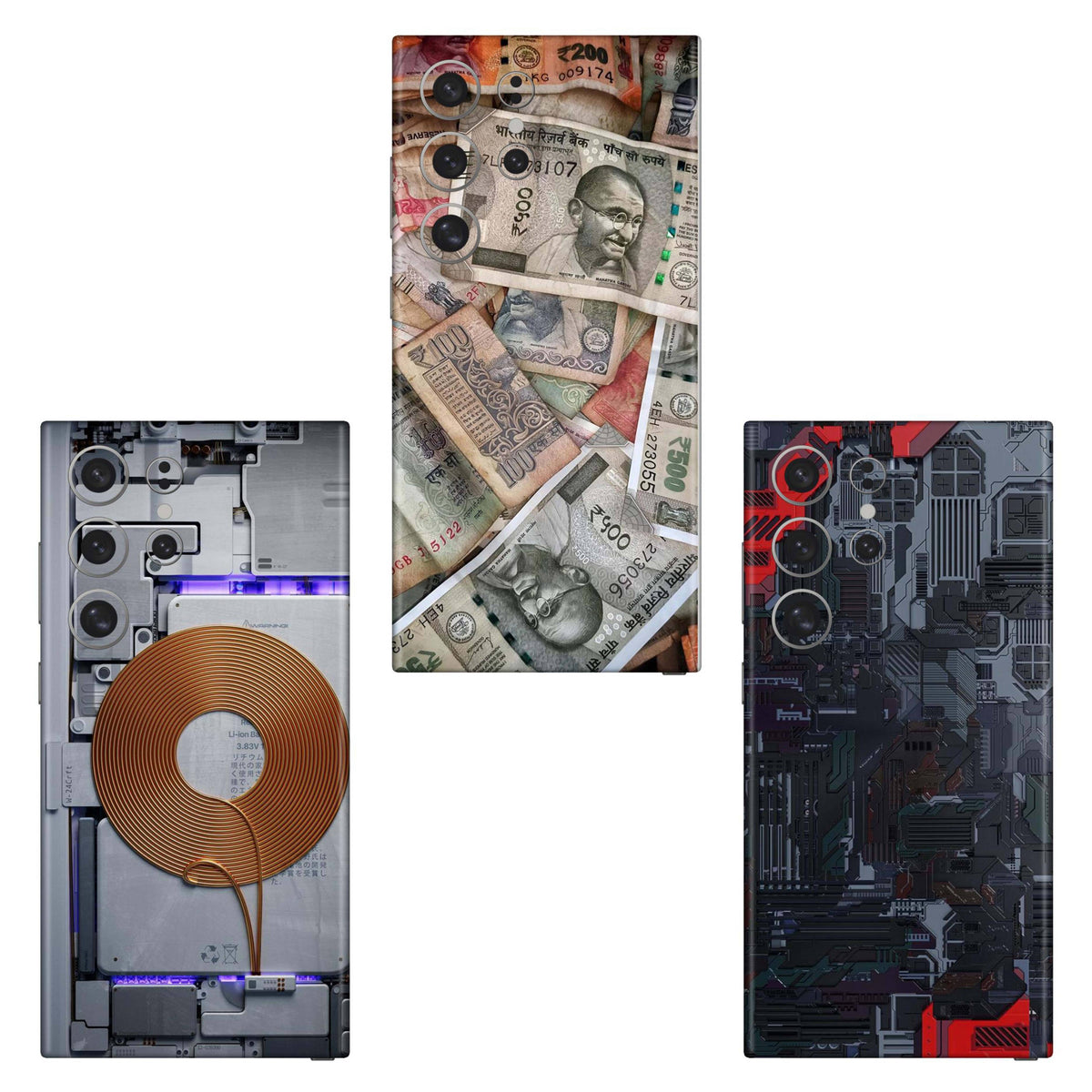 Combo 63 Mobile Skin Pack Of 3 Combo