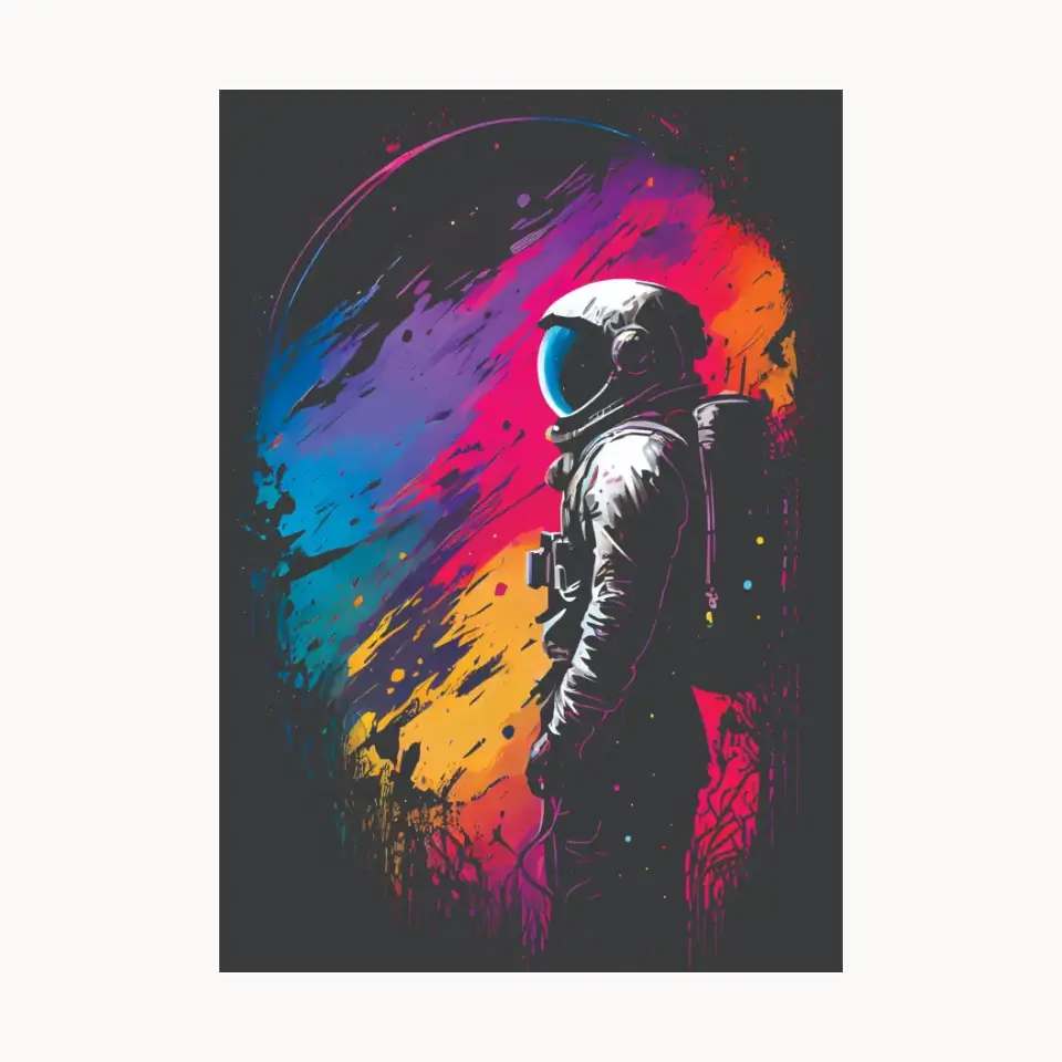 Astronaut Metal Poster