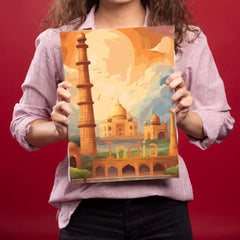 Taj Mahal Agra Metal Poster