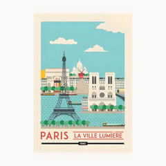 Paris La Villa Lumiere Metal Poster
