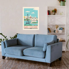 Paris La Villa Lumiere Metal Poster