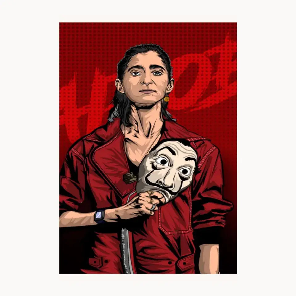 Nairobi Money Heist Metal Poster