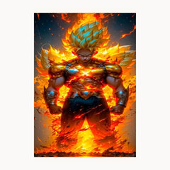 Dragon Ball Fire Metal Poster