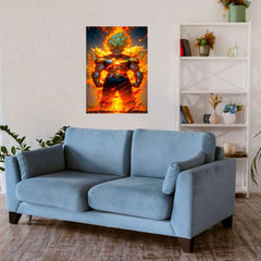Dragon Ball Fire Metal Poster