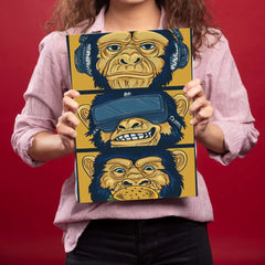 Three Monkeys Metal Poster