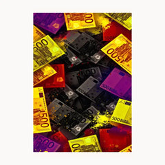 Red Money Metal Poster