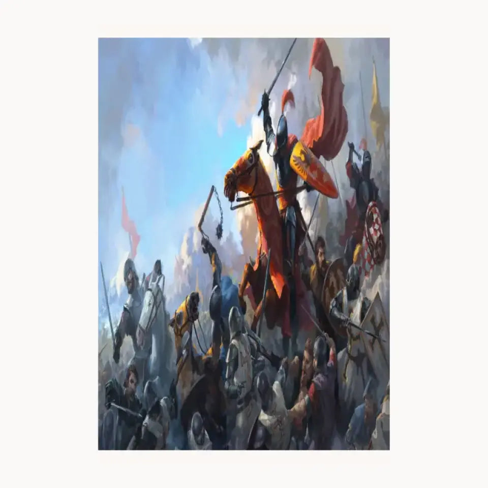 India With British War Metal Poster