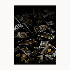 Black Money Metal Poster