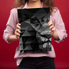Black Line Metal Poster