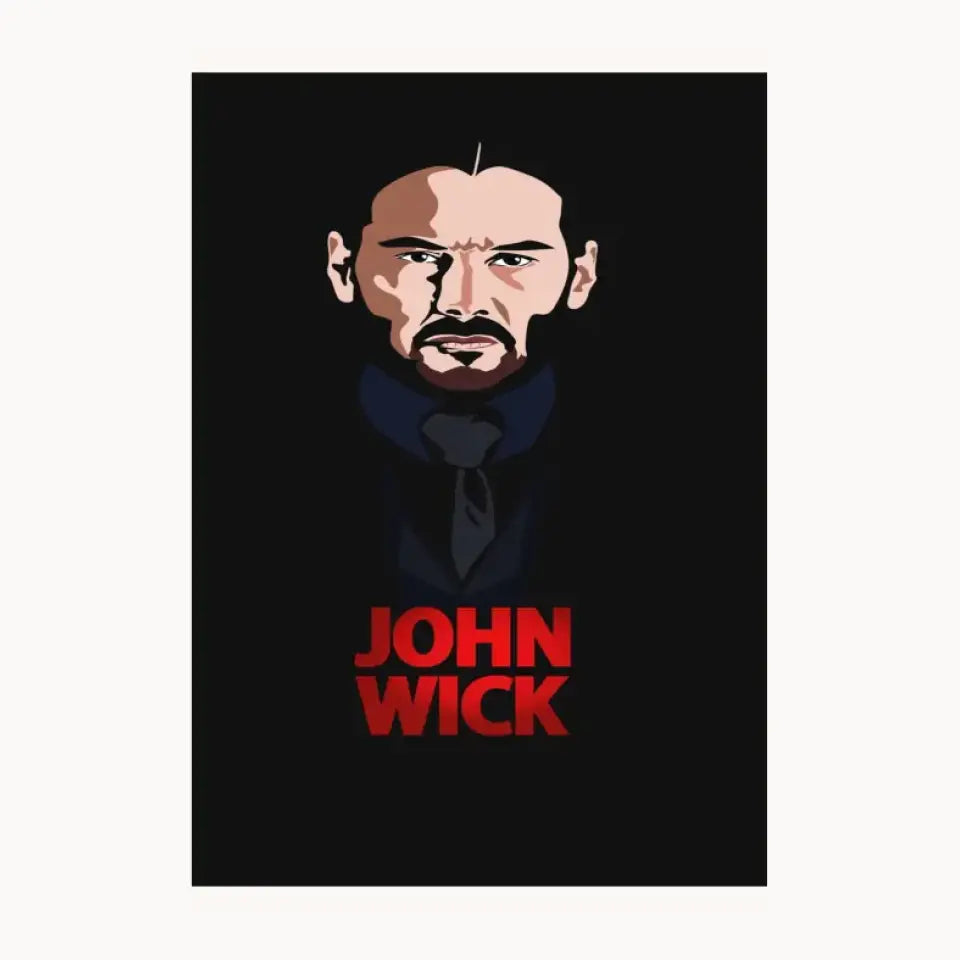 John Wick In Black Metal Poster