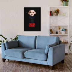 John Wick In Black Metal Poster